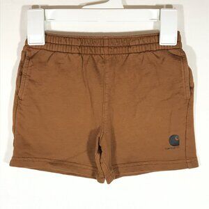 Carhartt Toddler's 3T Brown Elastic Waist Pull Up Casual Shorts